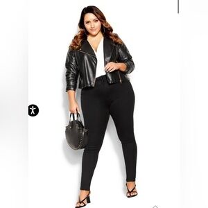 EUC City Chic Harley Ankle Skinny Jean in Black - Size 18 (M)​​​​​​​